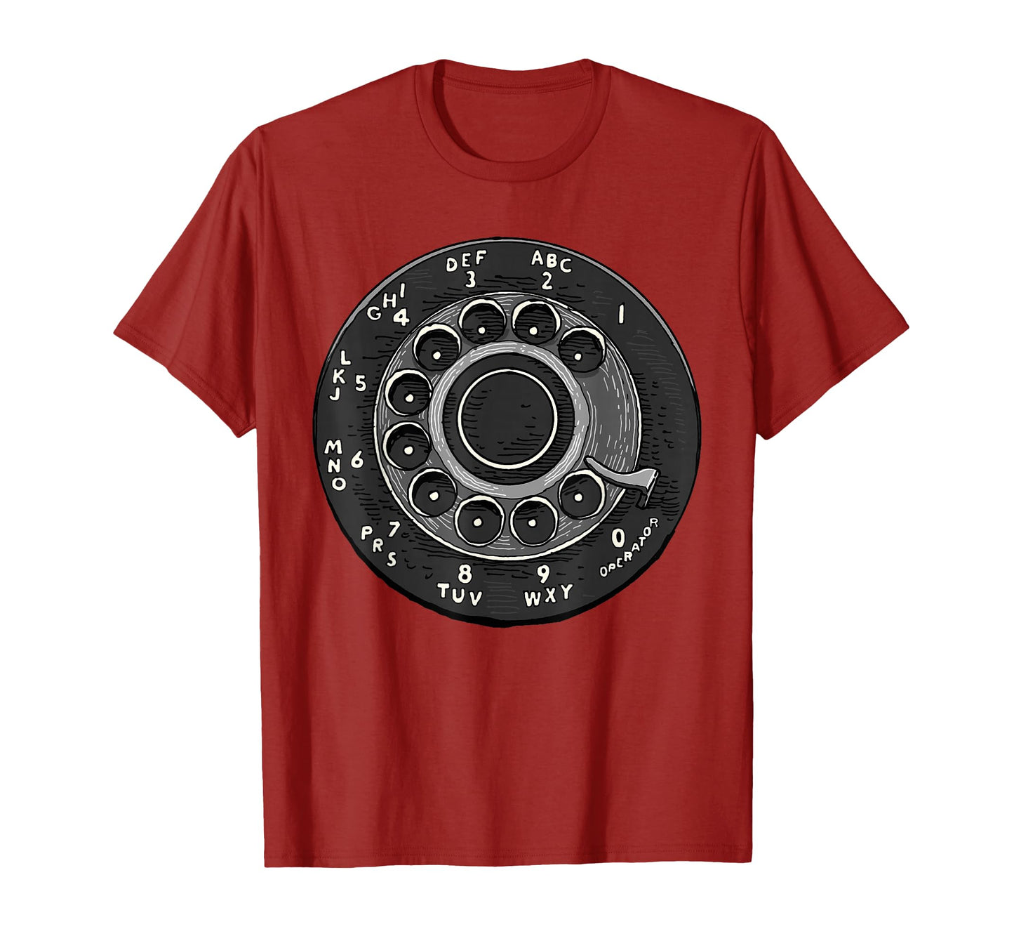 Rotary Phone Shirt Retro Phone Number Rotary Dial Classic T-Shirt