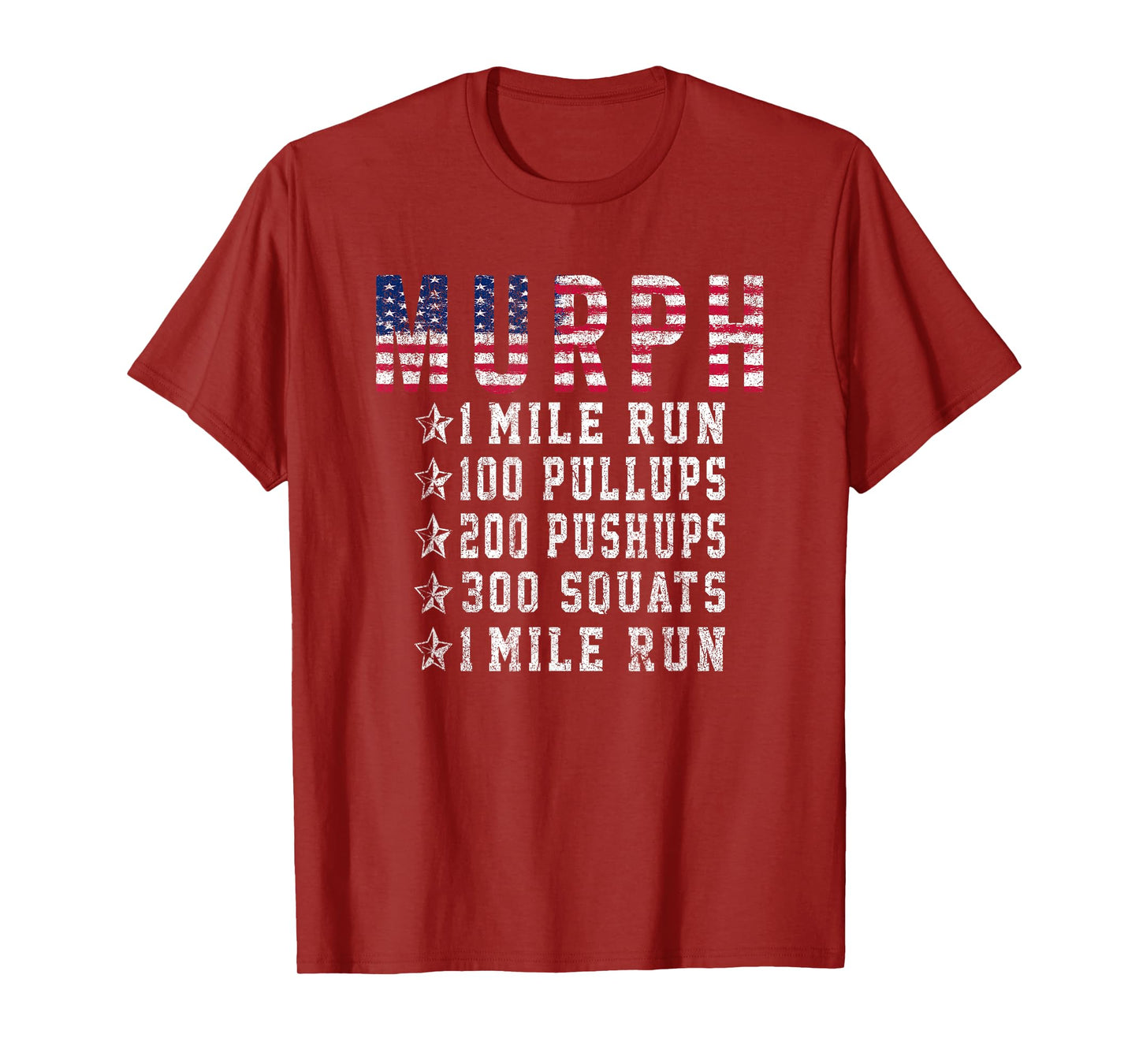 Murph Challenge Memorial Day Workout Gym Gear Patriotic T-Shirt
