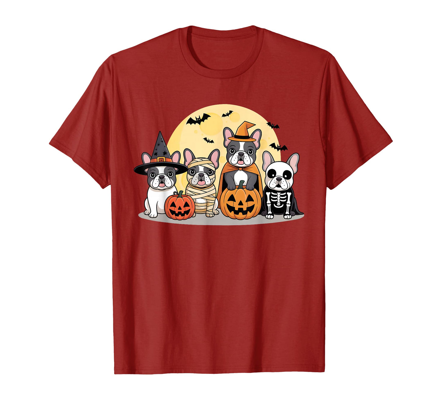 French Bulldog Halloween French Bulldog Witch Dog Mom T-Shirt