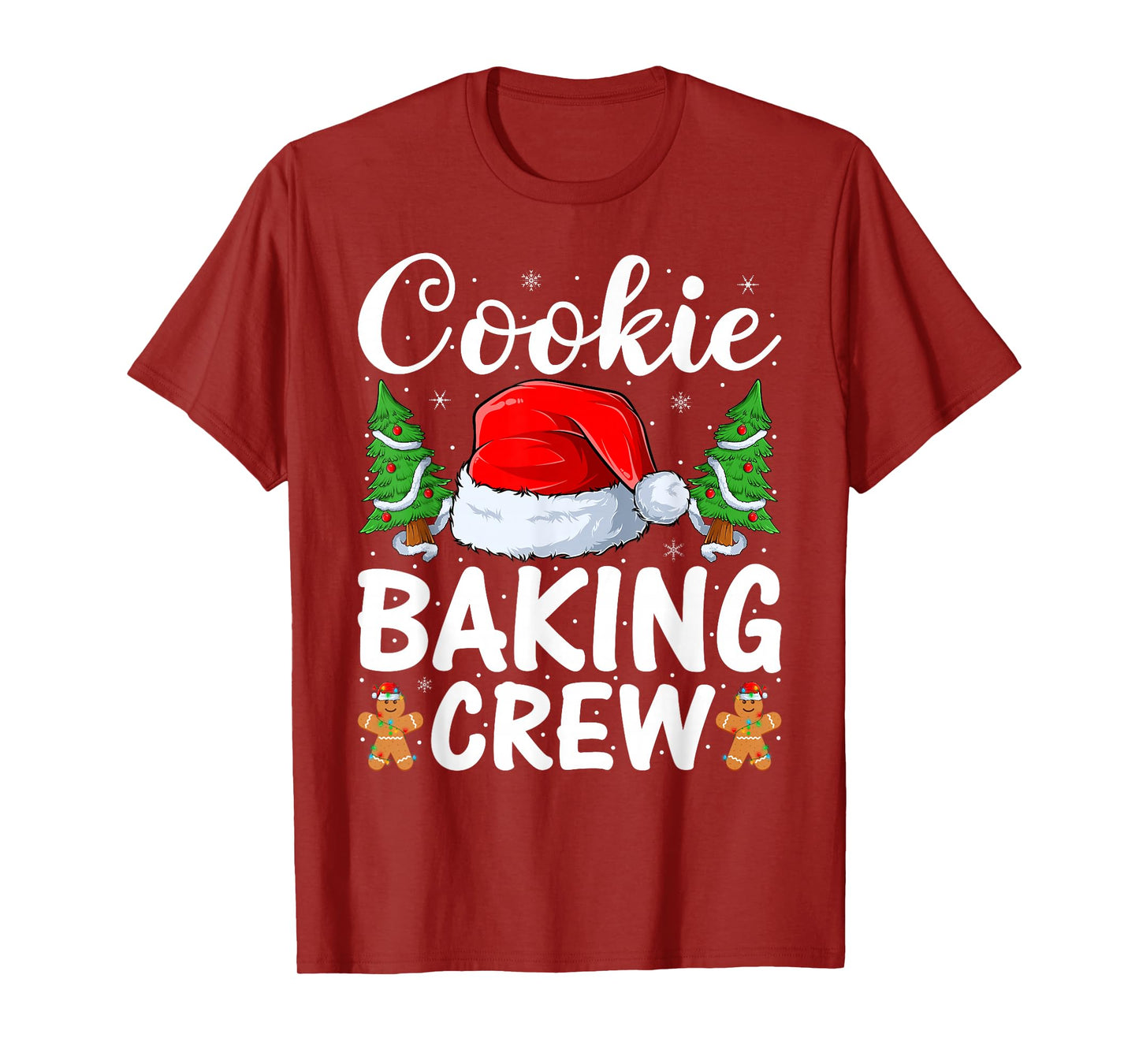 Cookie Baking Crew Christmas Pajama Santa Family Baking Team T-Shirt