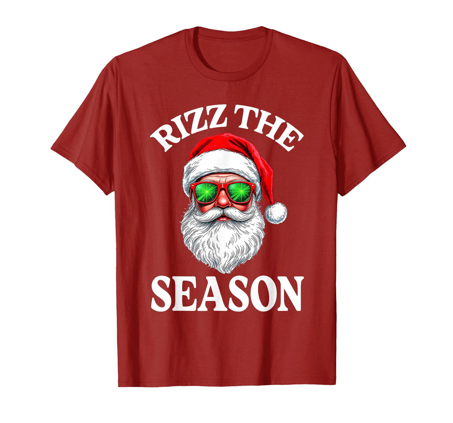 Rizz The Season Christmas Funny Santa Men Teen Boys T-Shirt