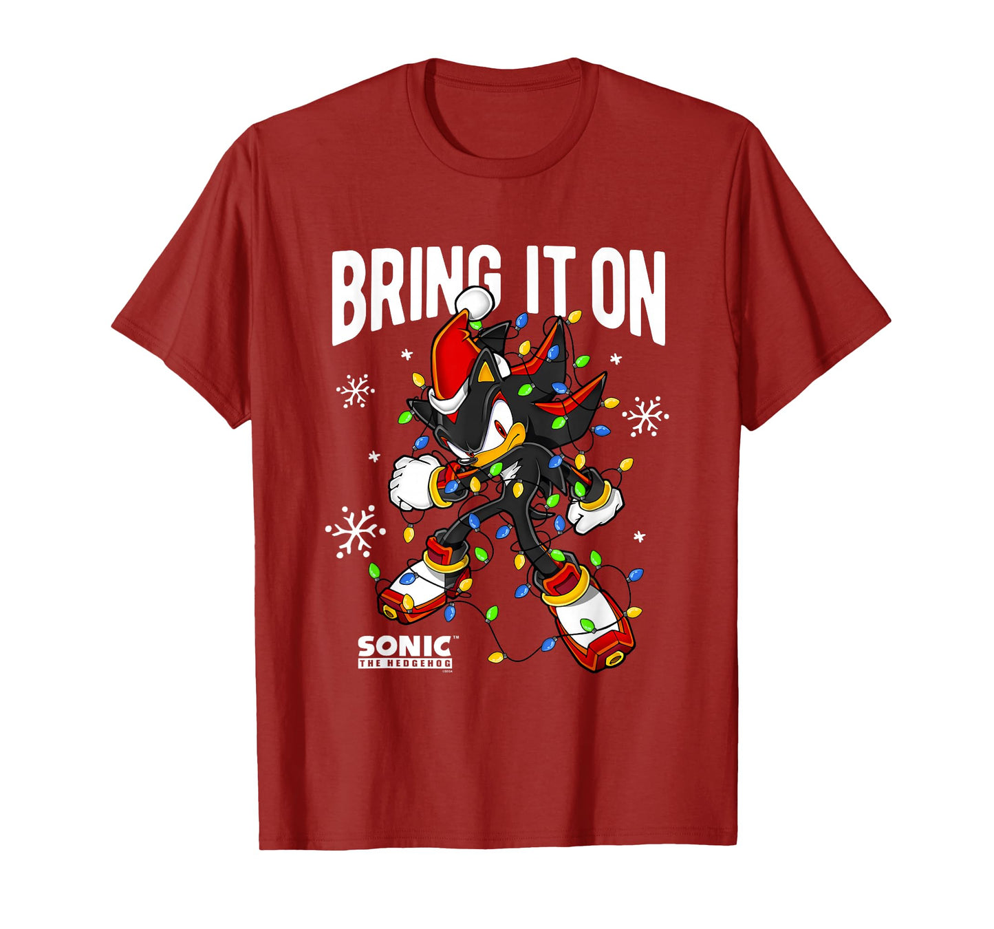 Sonic The Hedgehog Christmas Bring It On Tangled Shadow T-Shirt