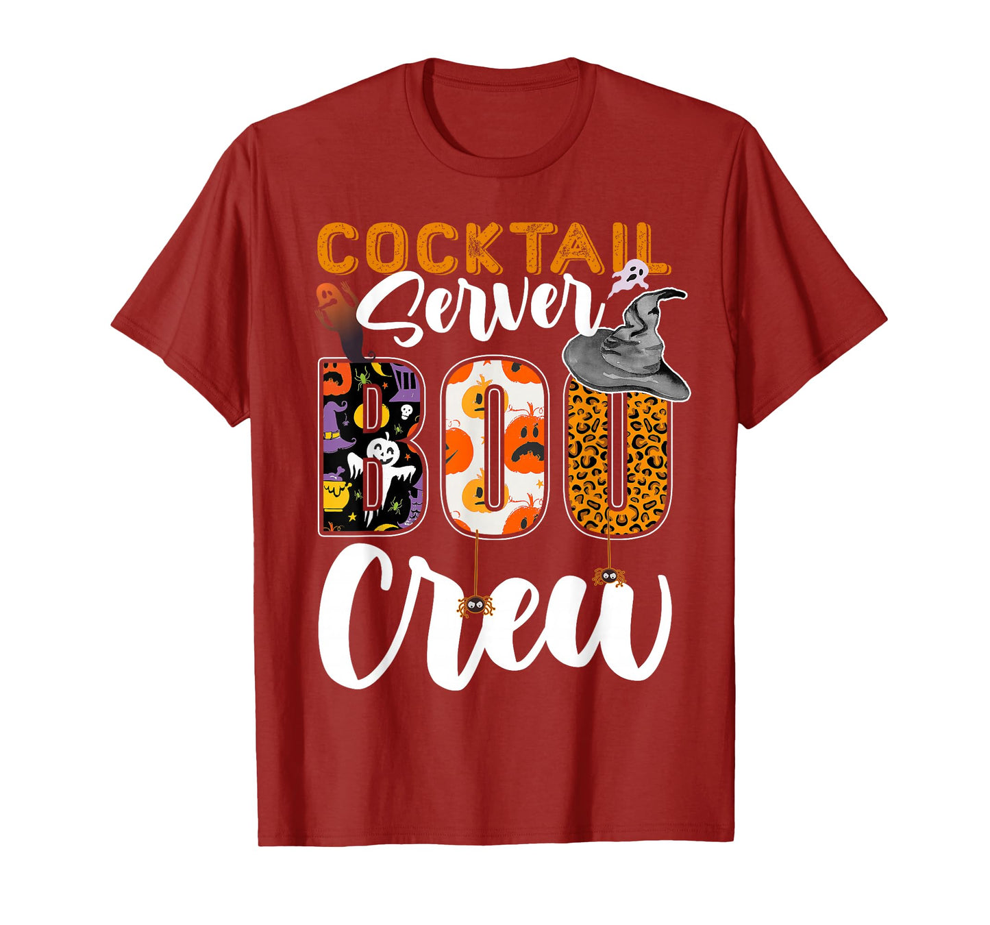 Cocktail Server Boo Crew Halloween Match Barback T-Shirt