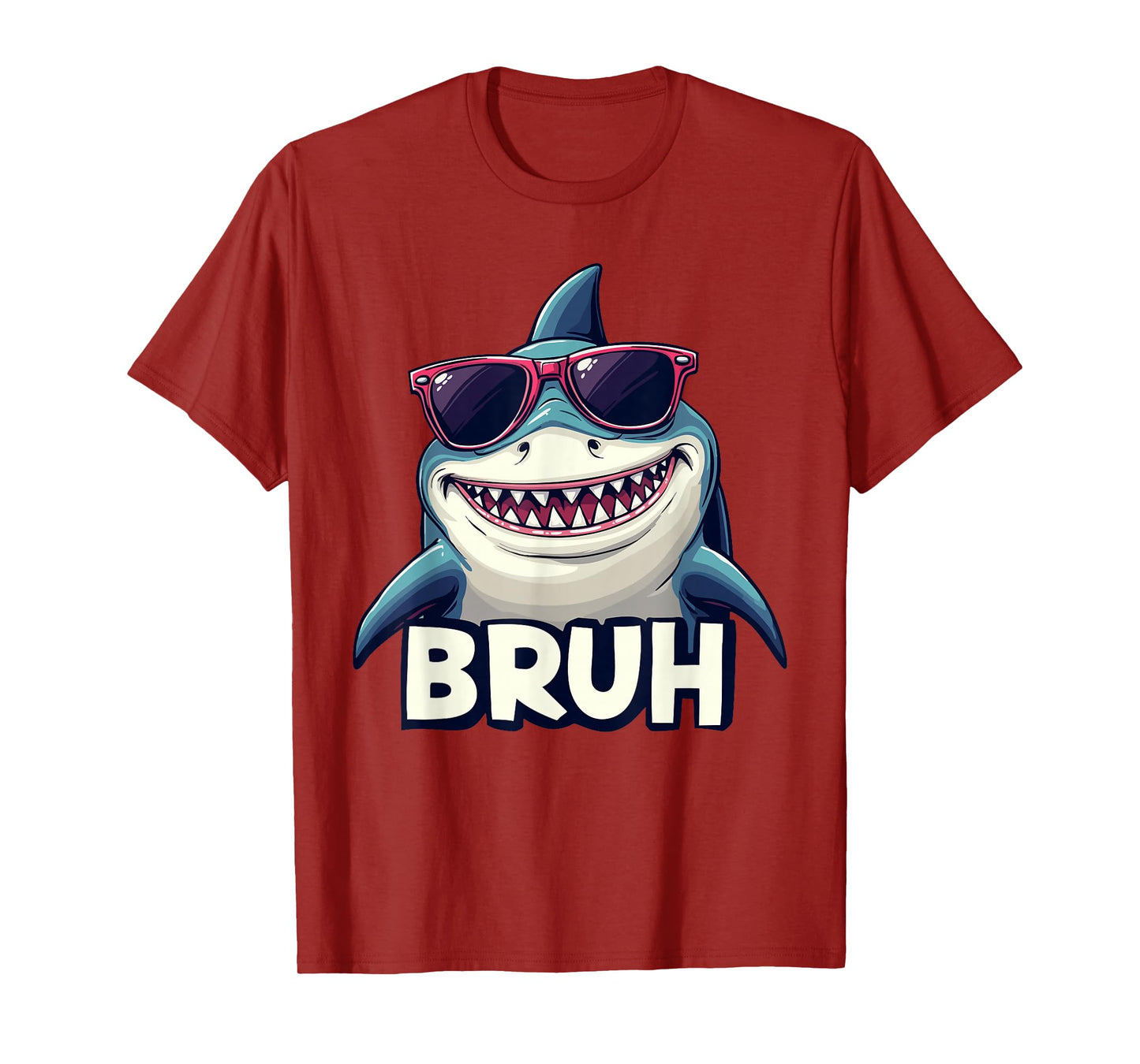 Funny Shark Meme BRUH Teenager kids men women Graphic T-Shirt