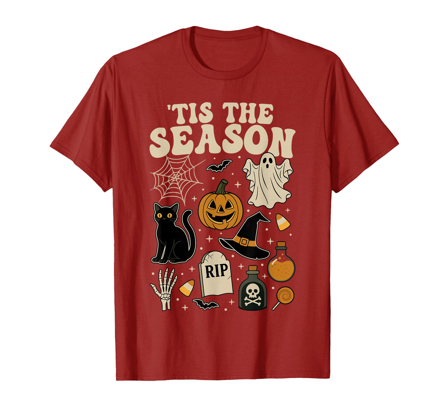Tis The Season Halloween Vibes Spooky Season Women Men Kids T-Shirt