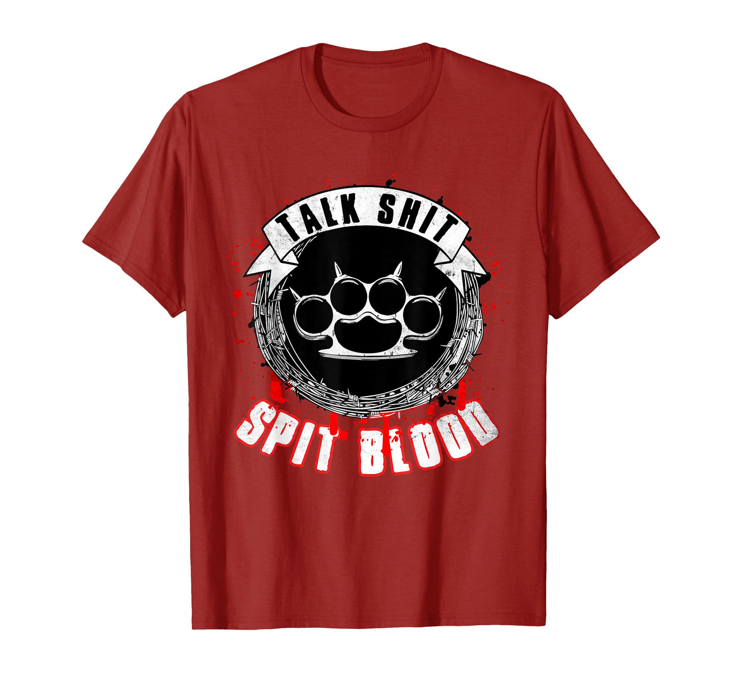 Talk Bullshit Spit Blood Biker T-Shirt