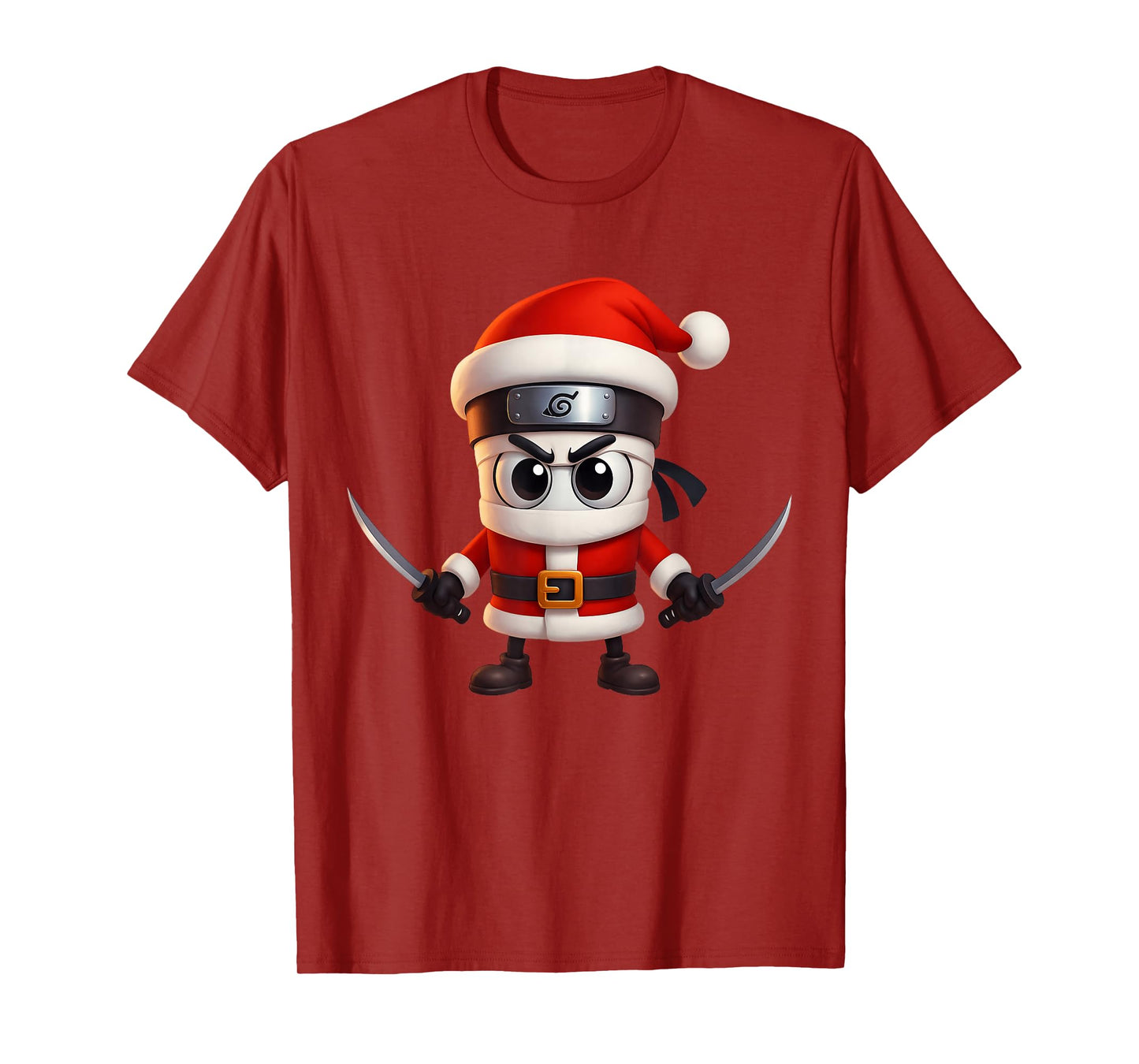 Brainrot Santa Claus Funny Christmas AI Generated Meme Kids T-Shirt