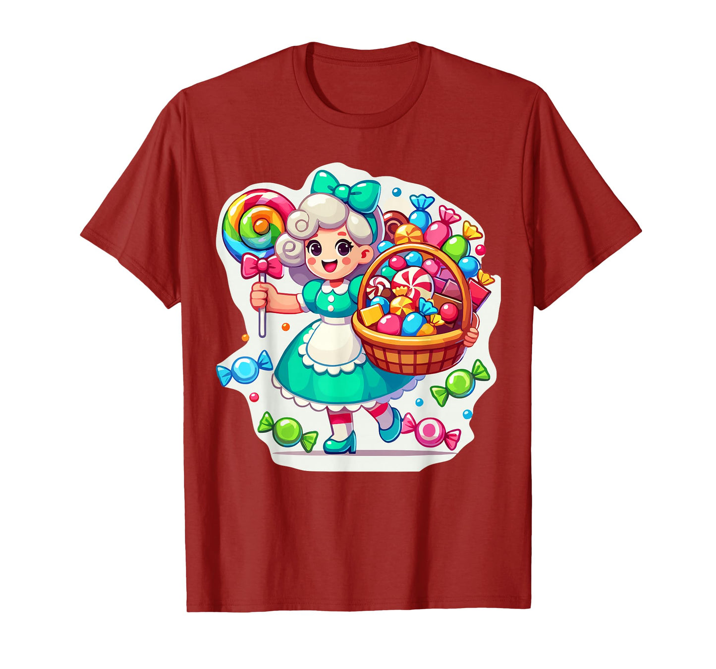 Giant Candy Land Game Crew Candy Land Costumes Adult Women T-Shirt