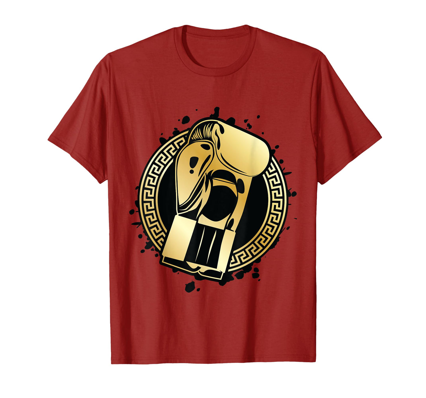 Boxing Gloves Gold Fighter Symbol Winner Punch Gym Champ T-Shirt