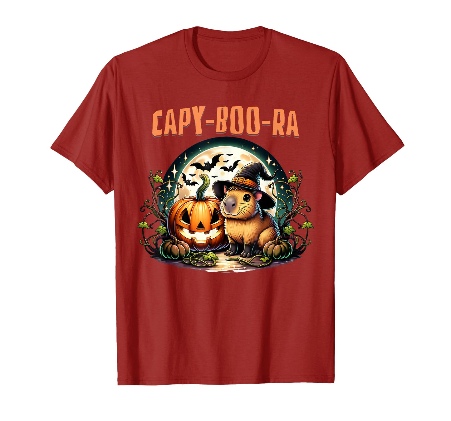 Capy-Boo-Ra Capybara Witch Halloween T-Shirt