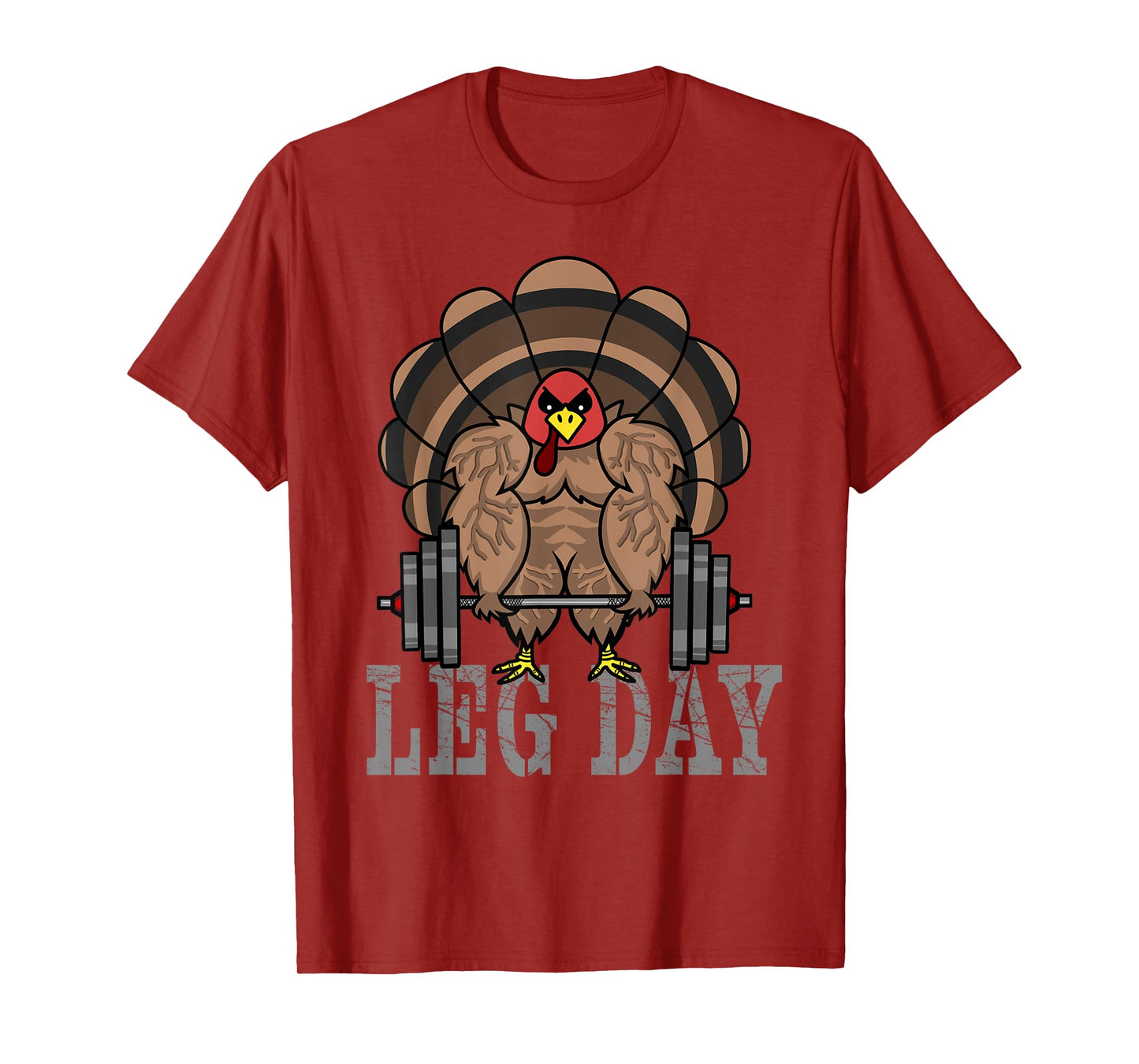 Funny Deadlifting Turkey Thanksgiving Leg Day Deadlift T-Shirt