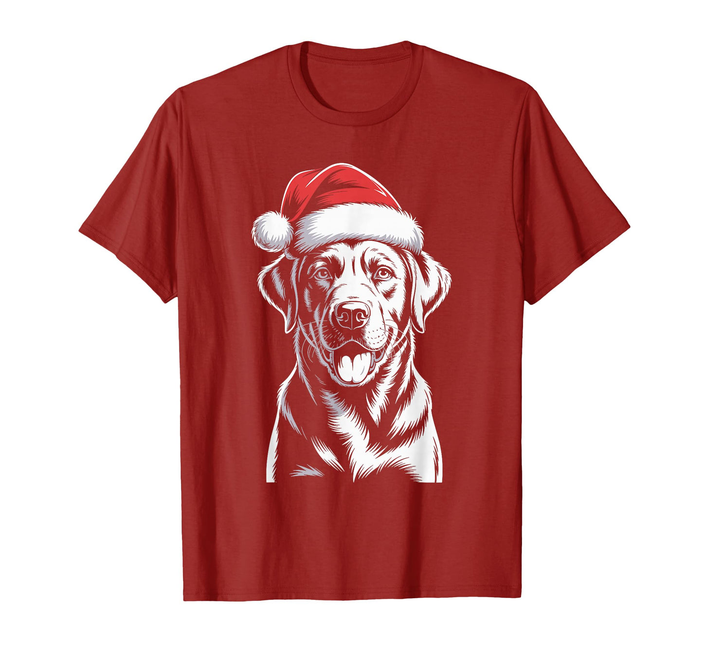 Chocolate Lab Dog Santa Hat Christmas Pajama Labrador T-Shirt