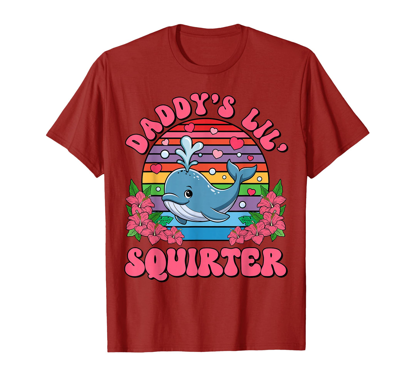 Inappropriate Funny Daddy's Lil Squirter Embarrassing Women T-Shirt