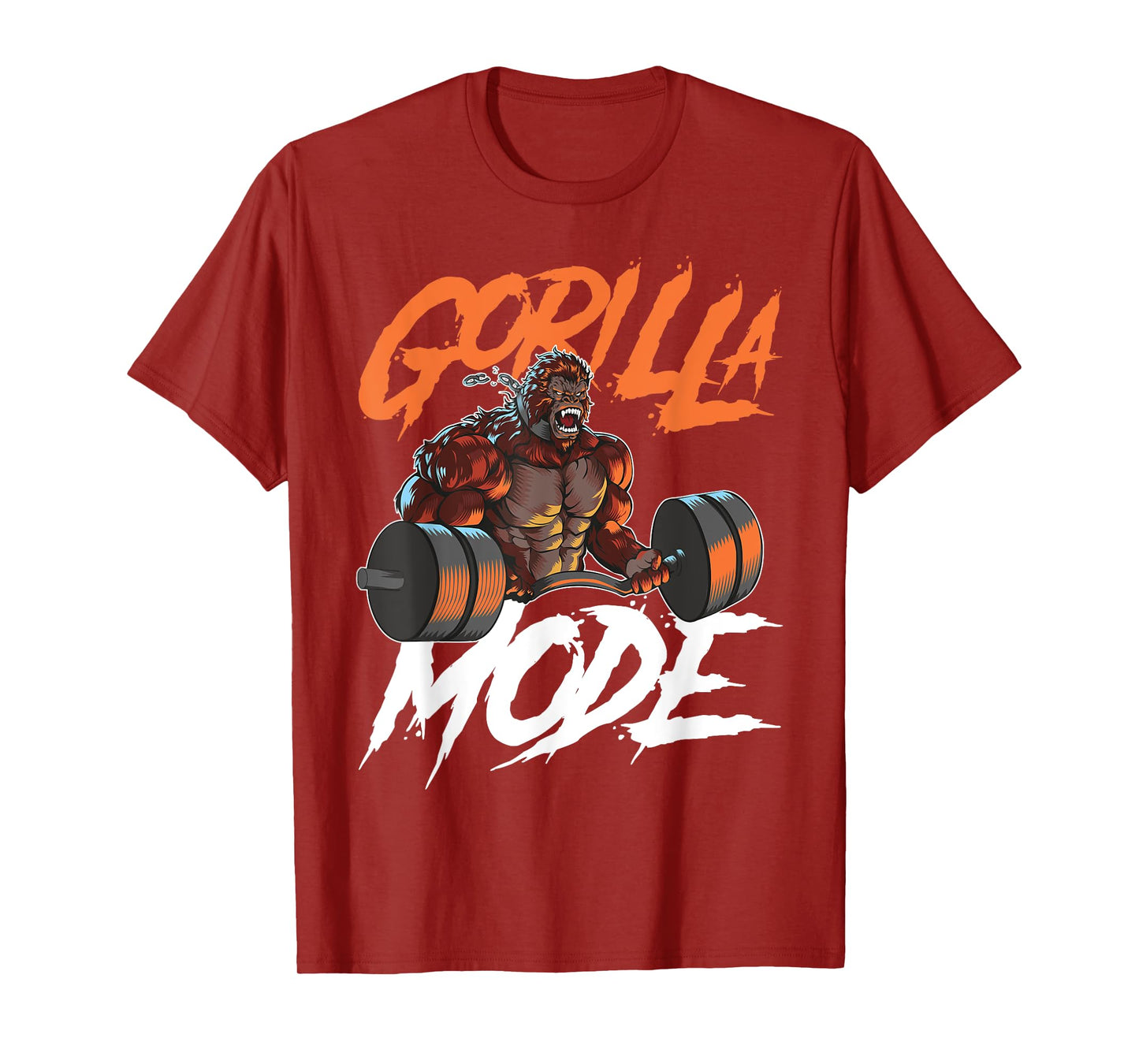Gorilla Mode Gym Beast Workout Weights Lifting Power - Gift T-Shirt