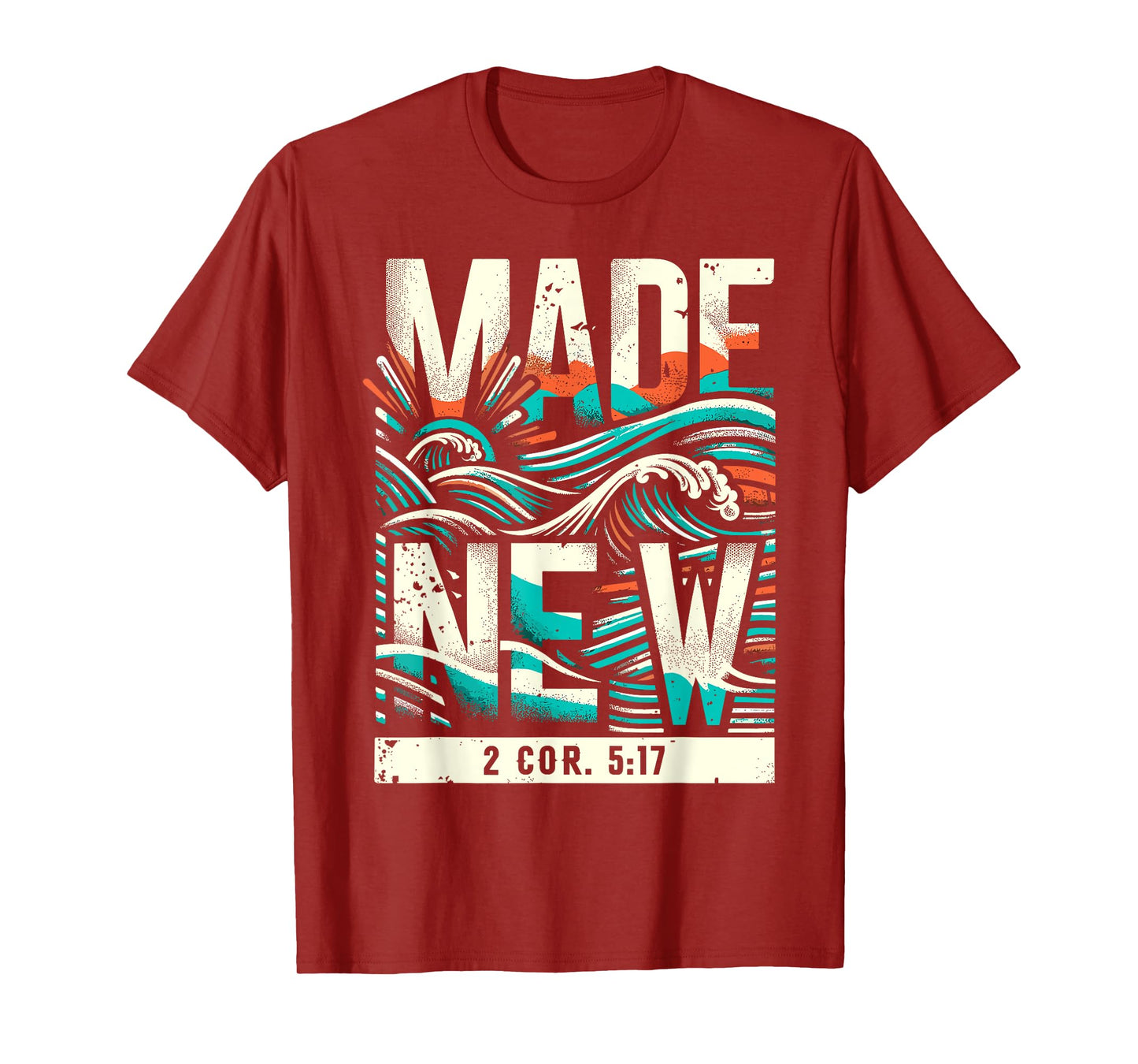 Made New Baptism Shirt Christian Shirts For Youth Baptized T-Shirt