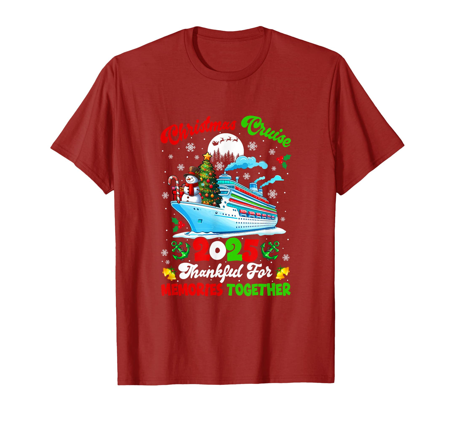 Cruise 2025 Christmas Together Thankful for Memories T-Shirt