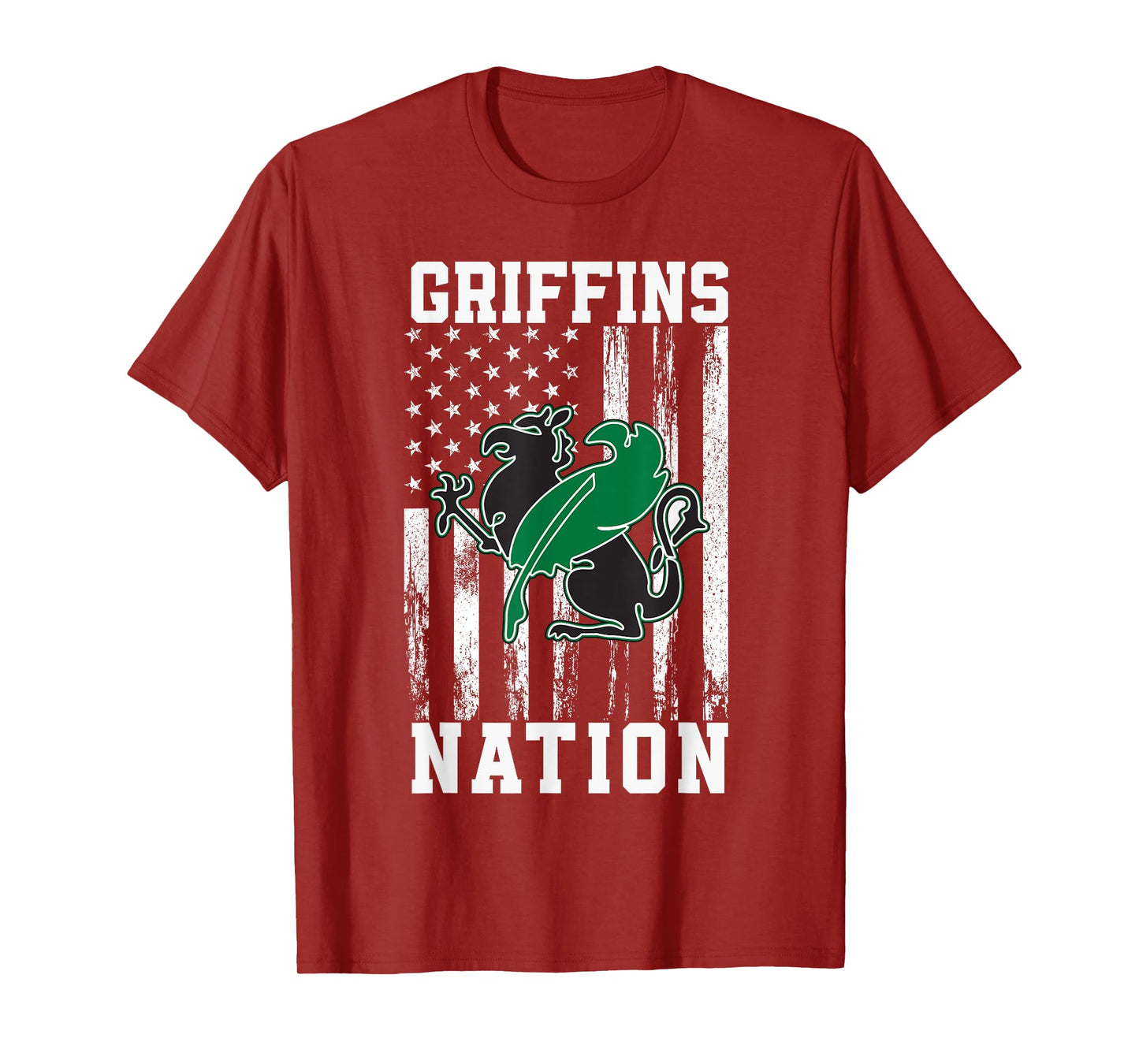 Green Fields Country Griffins Logo Nation HS T-Shirt