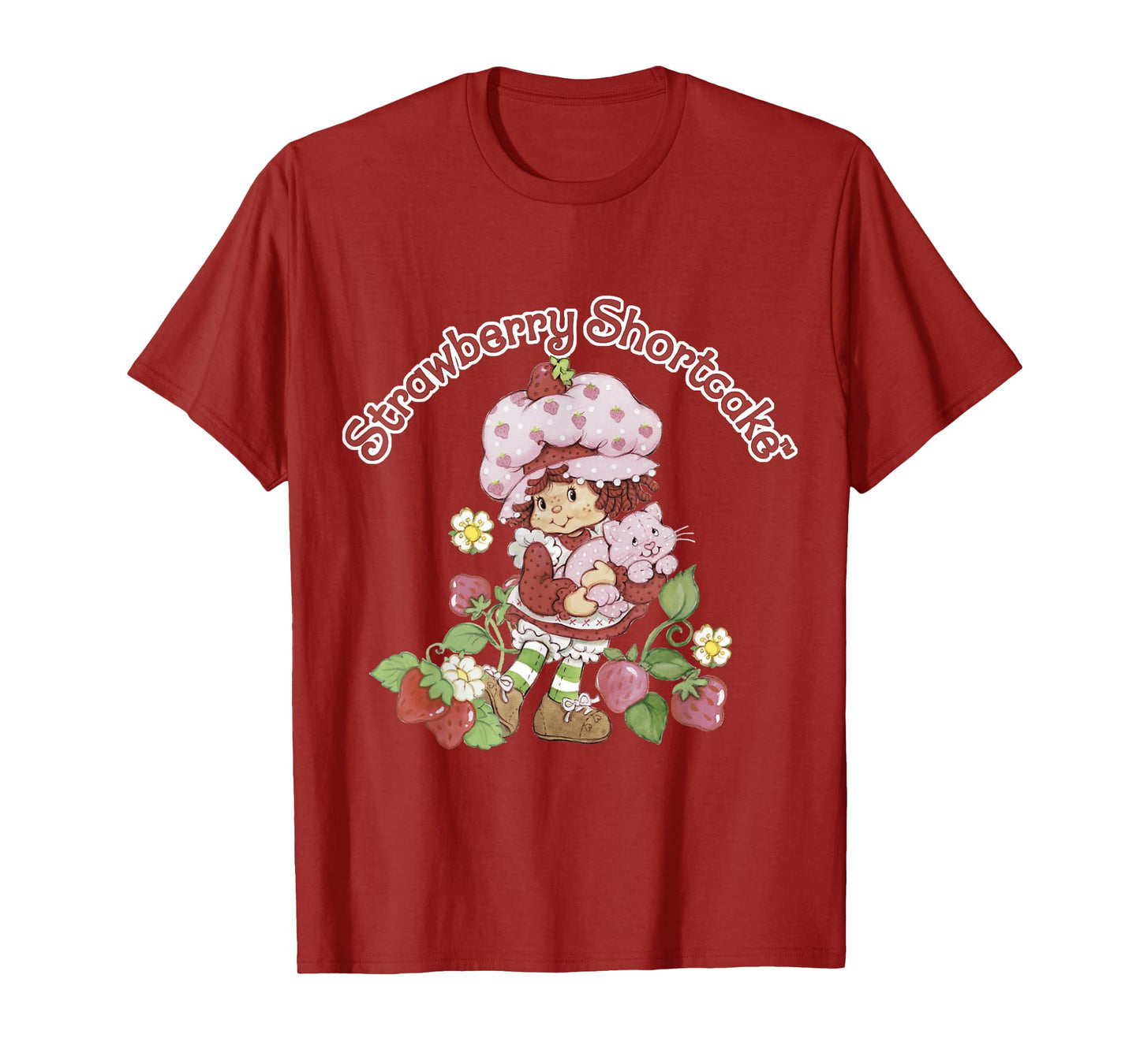 Strawberry Shortcake & Custard Berry Cute Vintage T-Shirt