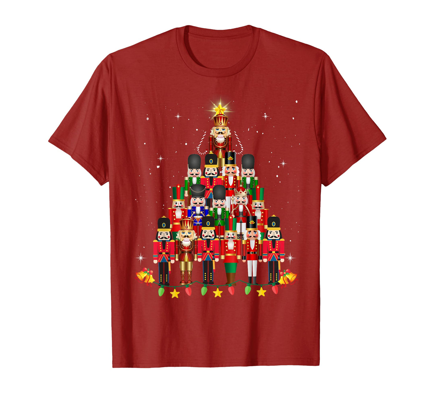 Loudest Nutcracker Group Matching Family Holiday Funny Nutcracker Christmas Tree 2024 Unisex T-Shirt Black Small