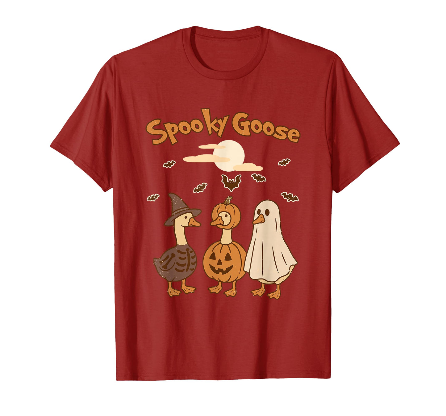 Spooky Goose Trio Halloween Costume T-Shirt