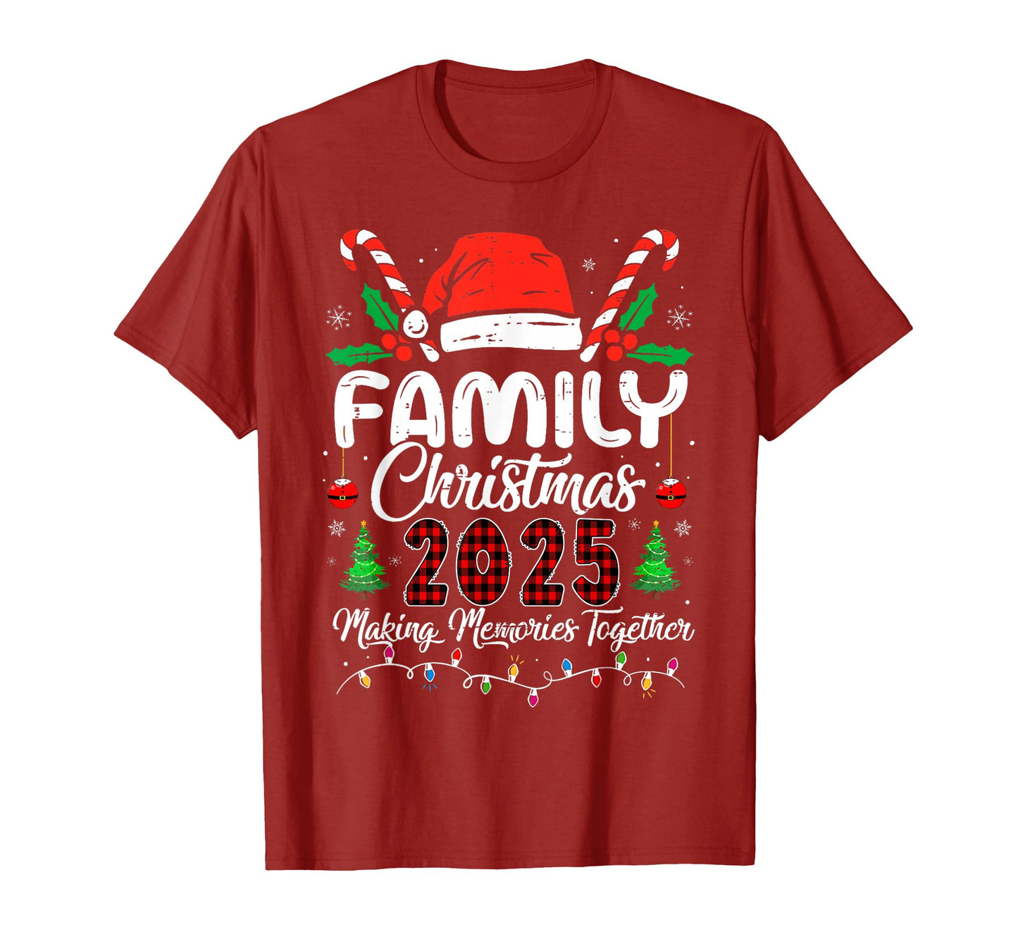 Family Christmas 2025 Matching Squad Santa Elf Funny Xmas T-Shirt
