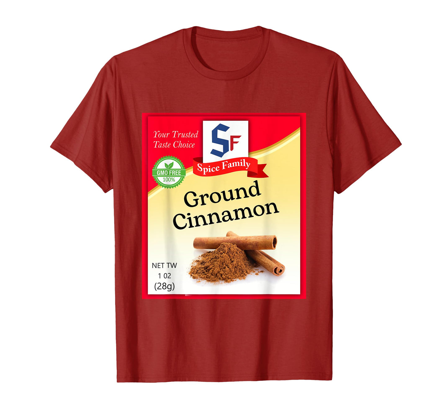Ground Cinnamon Condiment Holiday Spice Group Costumes T-Shirt