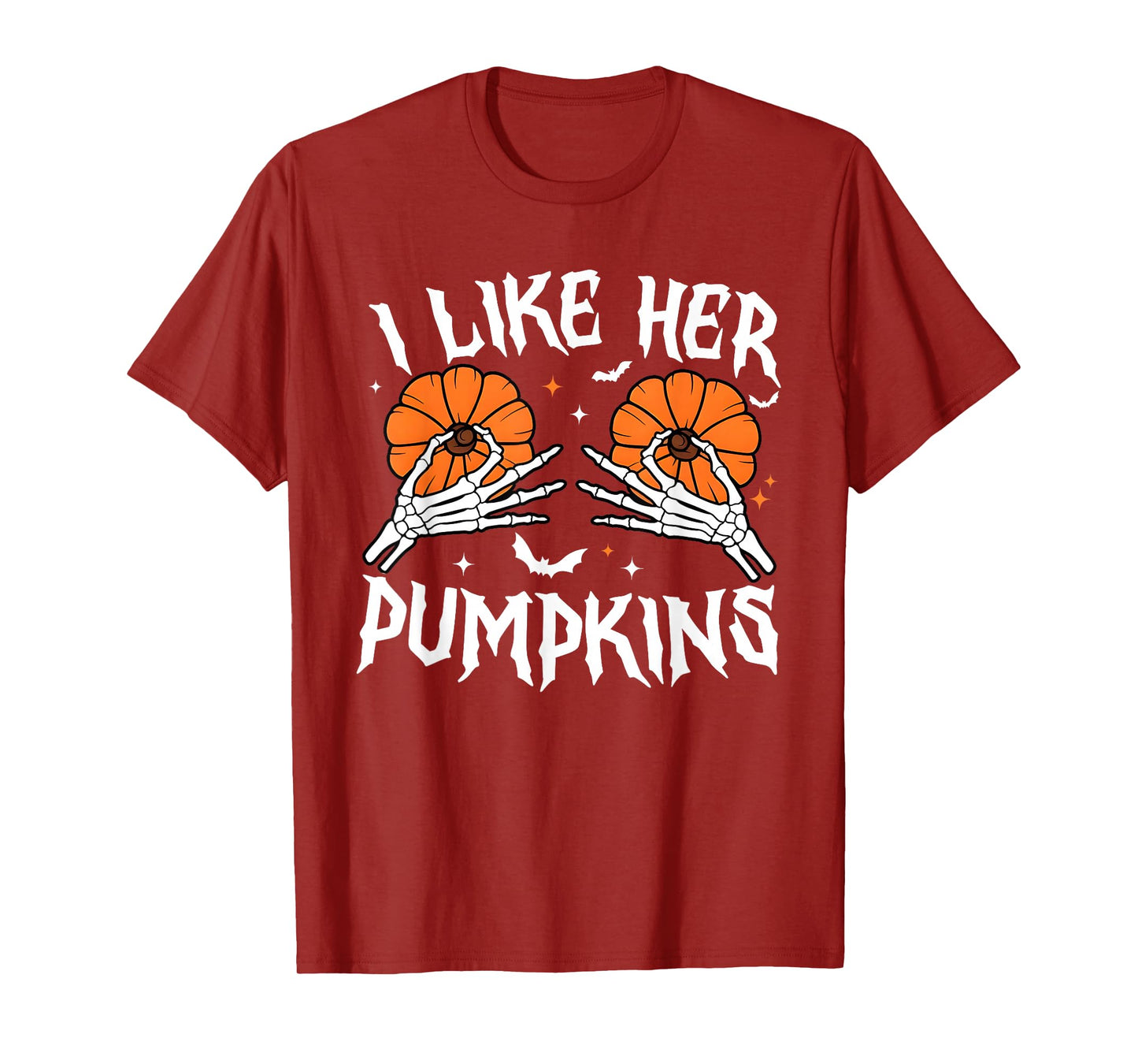 I Like Her Pumpkins I Like His Broomstick Halloween Couple T-Shirt