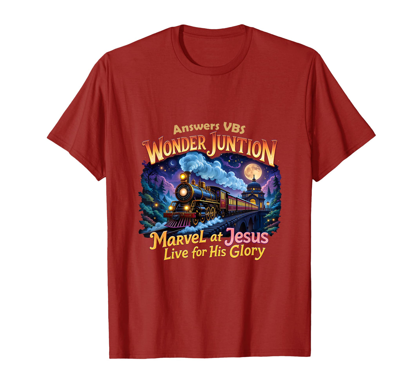 VBS 2025 Wonder Christian Camp Junction His Glory Jesus T-Shirt