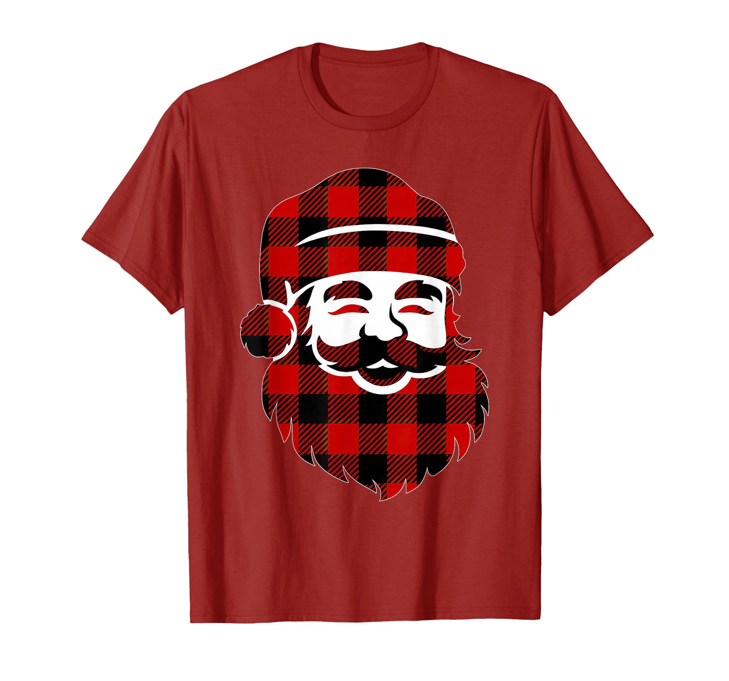 Cute Santa Claus Silhouette Minimalist Christmas T-Shirt