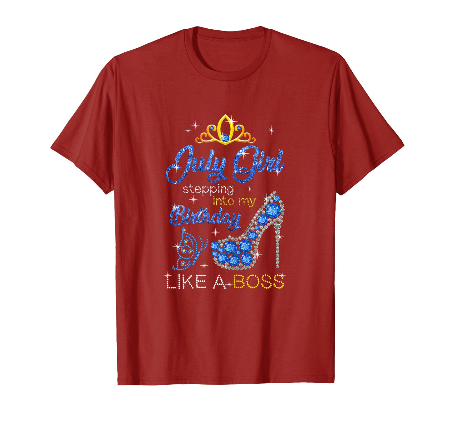 July Girl Stepping Into My Birthday Gift for Cancer Womens T-Shirt