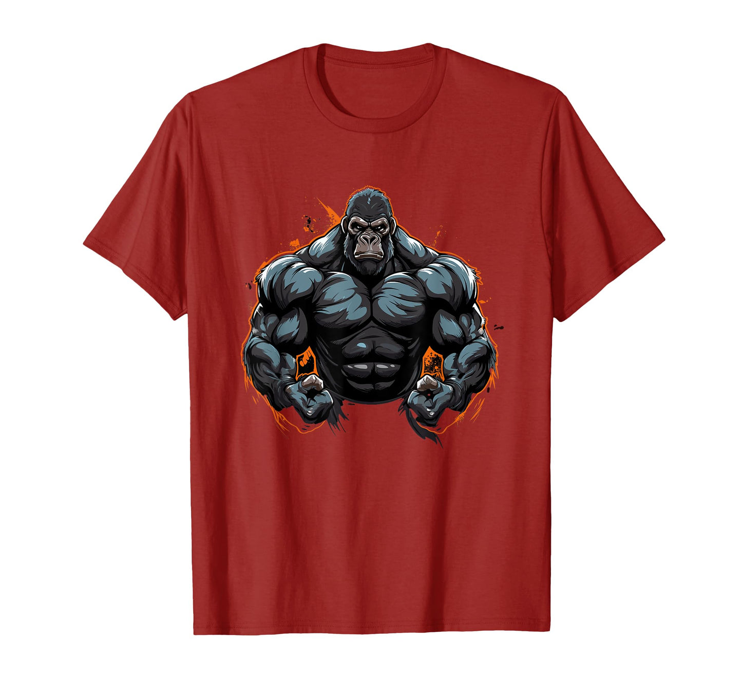 Gorilla Flexing, Weightlifting Gym Workout Bodybuilding T-Shirt