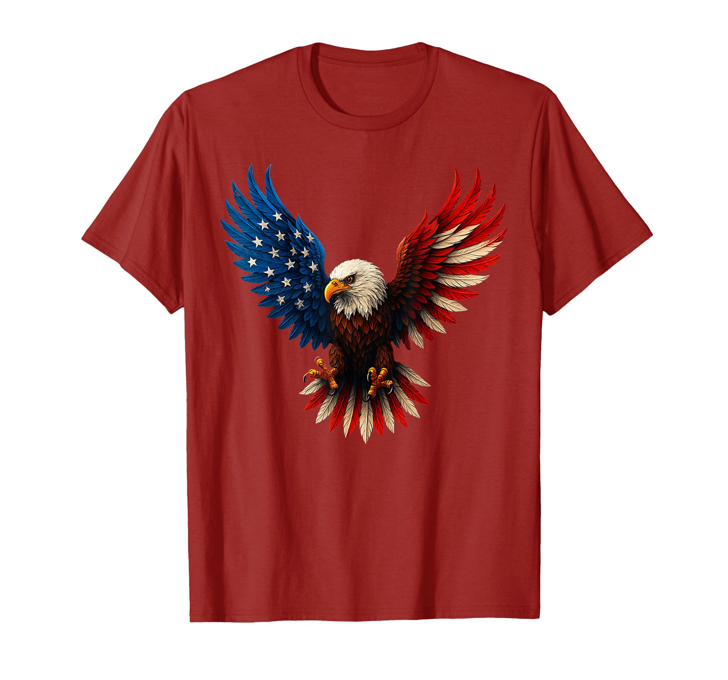 American Flag Bald Eagle Patriotic Eagle 4th of July USA T-Shirt