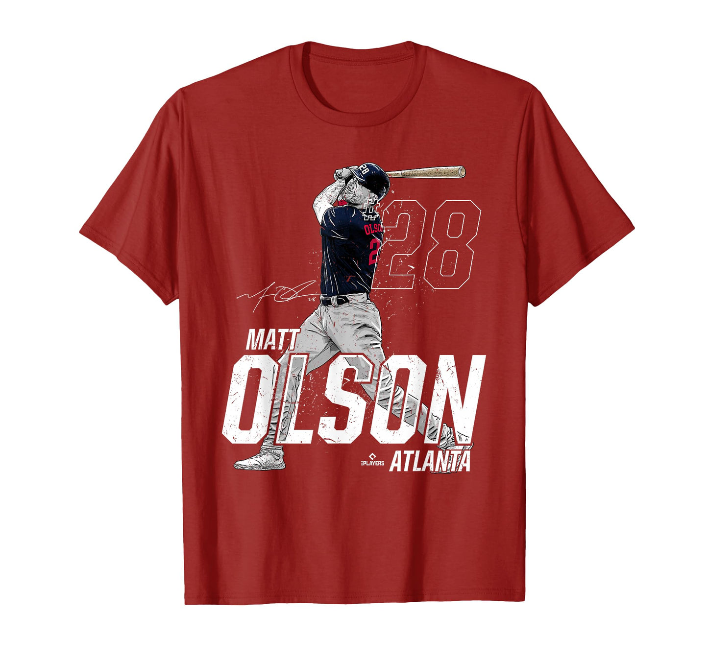 Dynamic Pose Matt Olson Atlanta Baseball MLBPA T-Shirt
