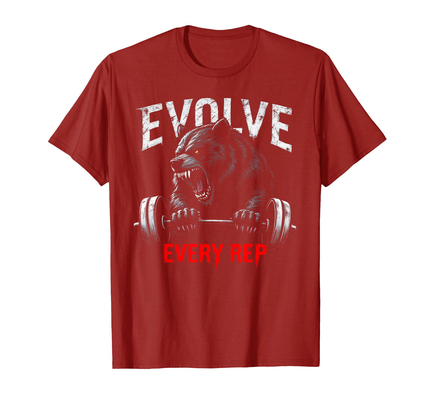 Evolve Every Rep Gym Motivation for Fitness Enthusiasts T-Shirt