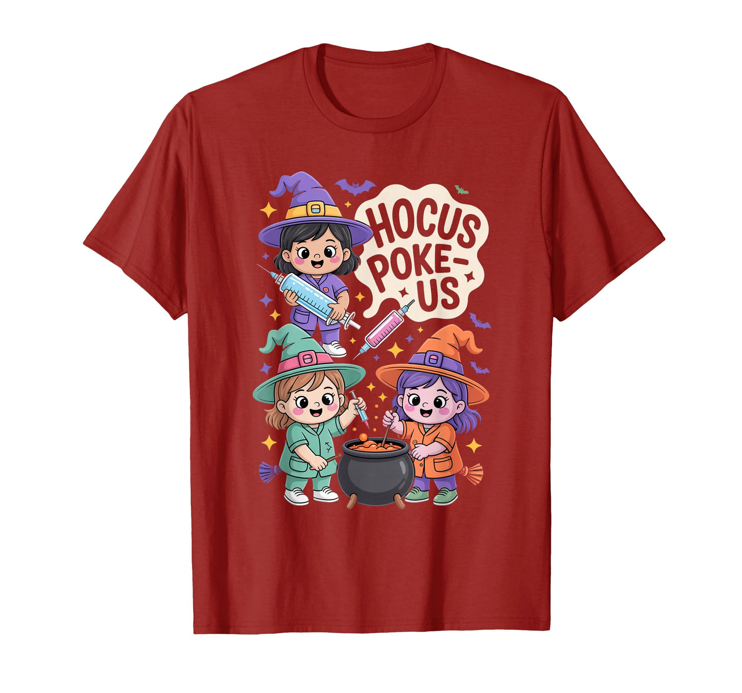 Hocus Poke-Us Nurse Witch Halloween Costume Humor T-Shirt