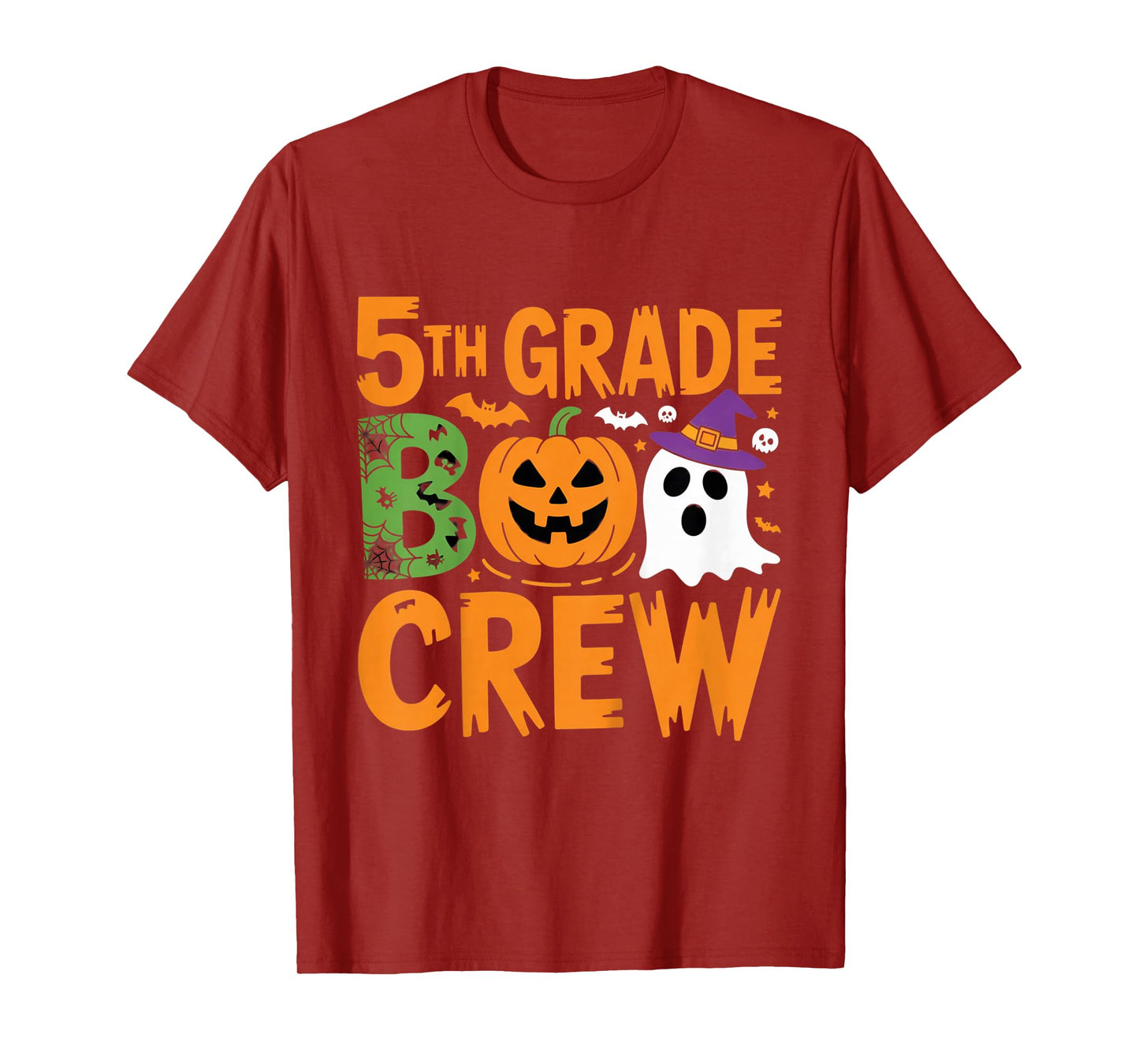 5th Grade Boo Crew Halloween School Family Celebrations T-Shirt