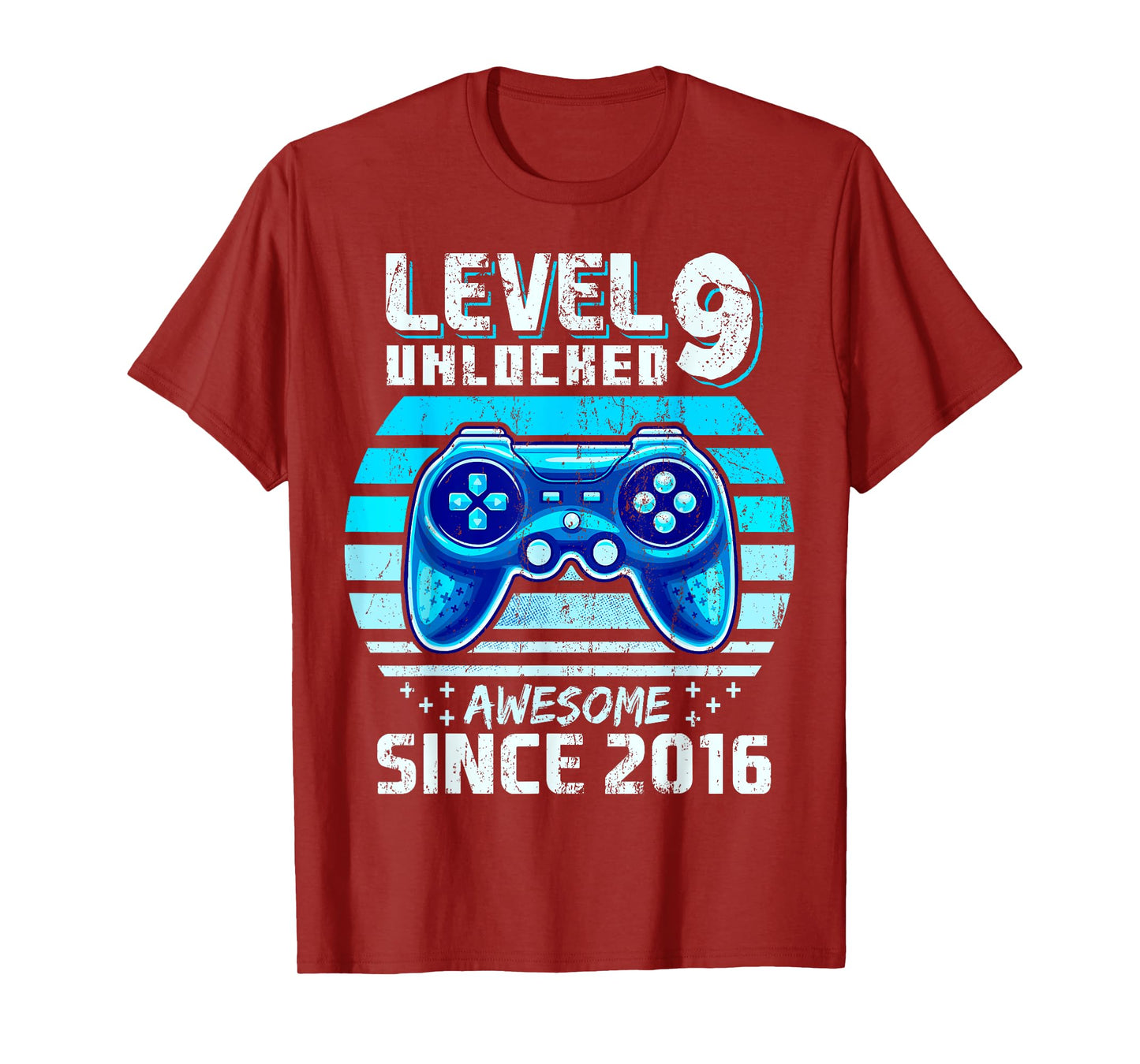9th Birthday Boy Level 9 Gamer 9 Year Video Game Party T-Shirt