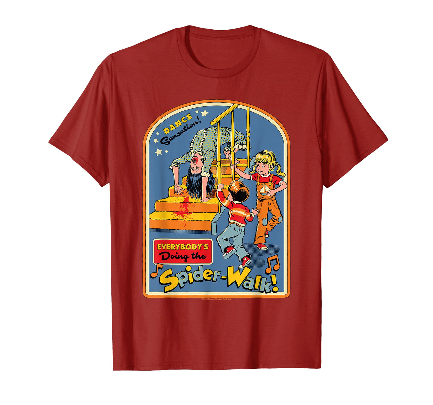 Spiderwalk Exorcist Retro Vintage Funny Adult Humor T-Shirt