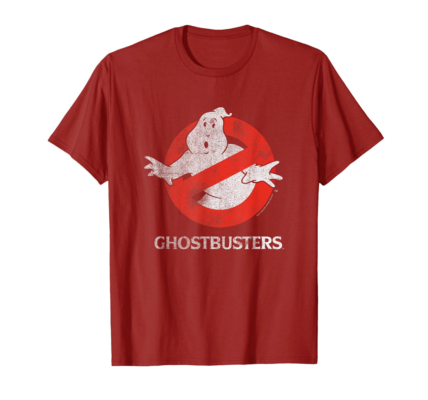 Ghostbusters Vintage Distressed Ghost Logo Retro Movie T-Shirt