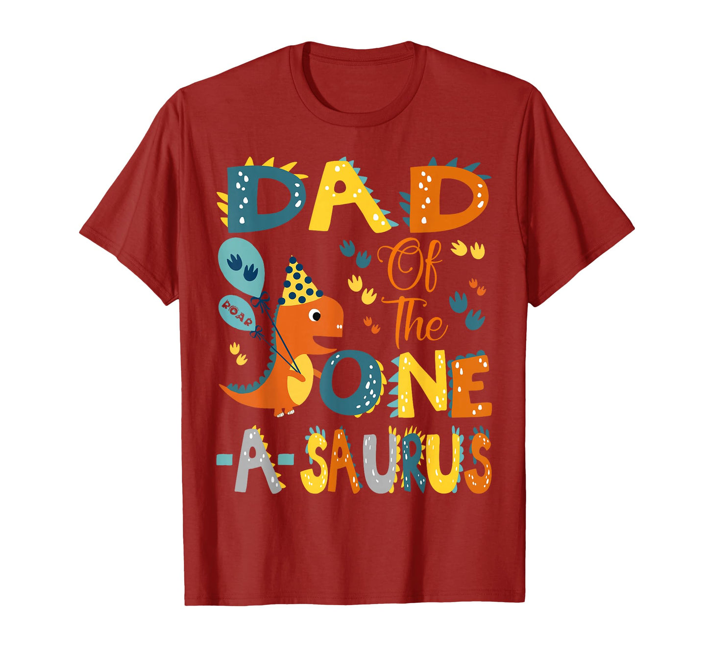 Dad Of The One-A-Saurus 1St Birthday Dinosaur Party T-Shirt