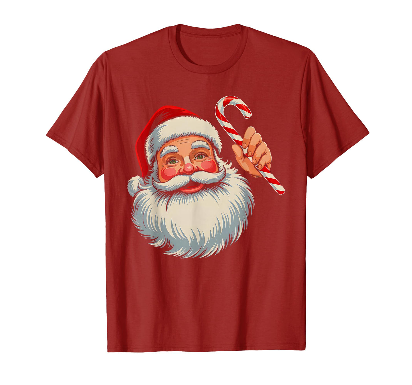 Vintage Santa Face Old Fashioned Xmas Pajama Funny Christmas T-Shirt