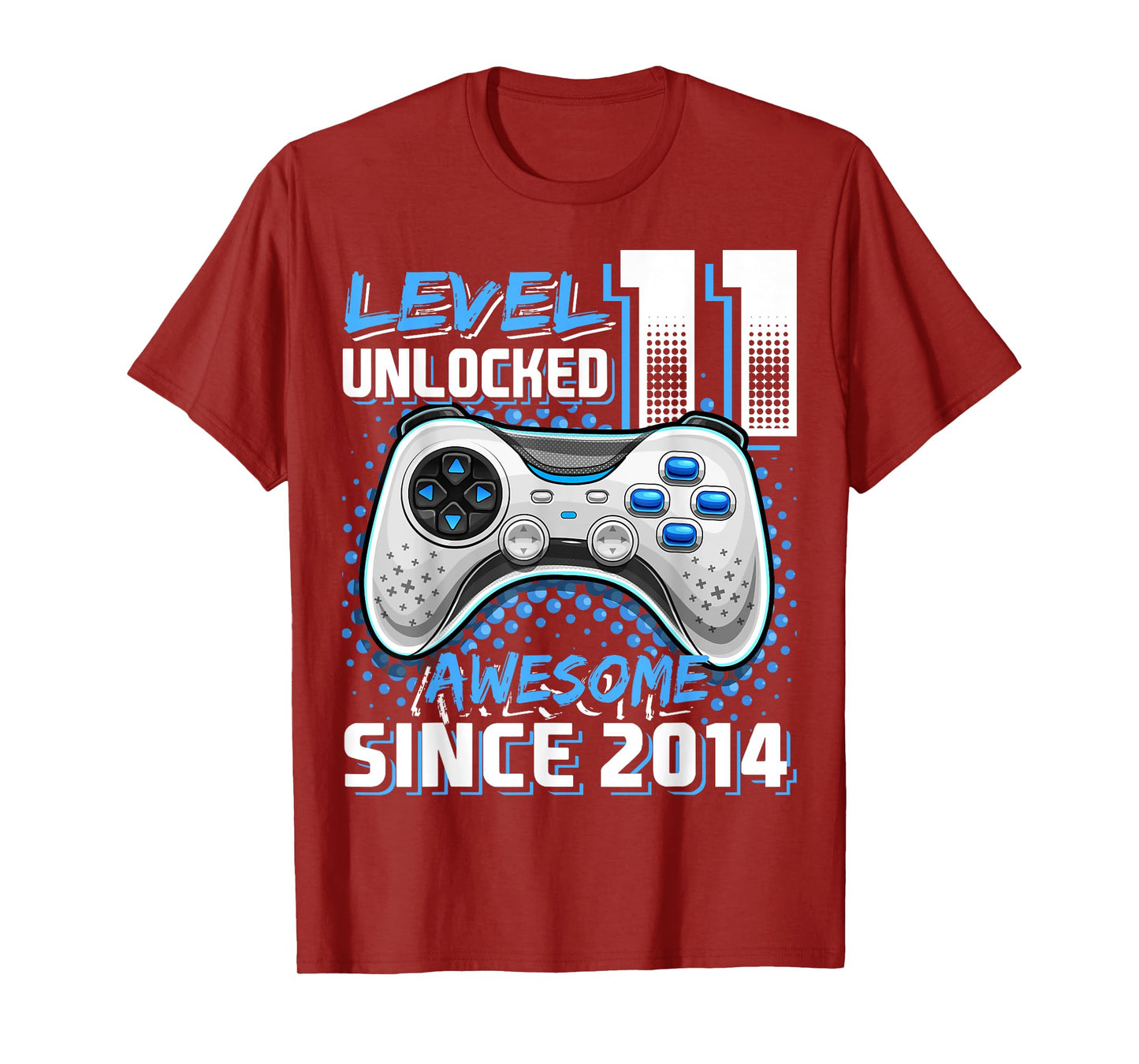 11th Birthday Boy Level 11 Gamer 11 Year Video Game Party T-Shirt