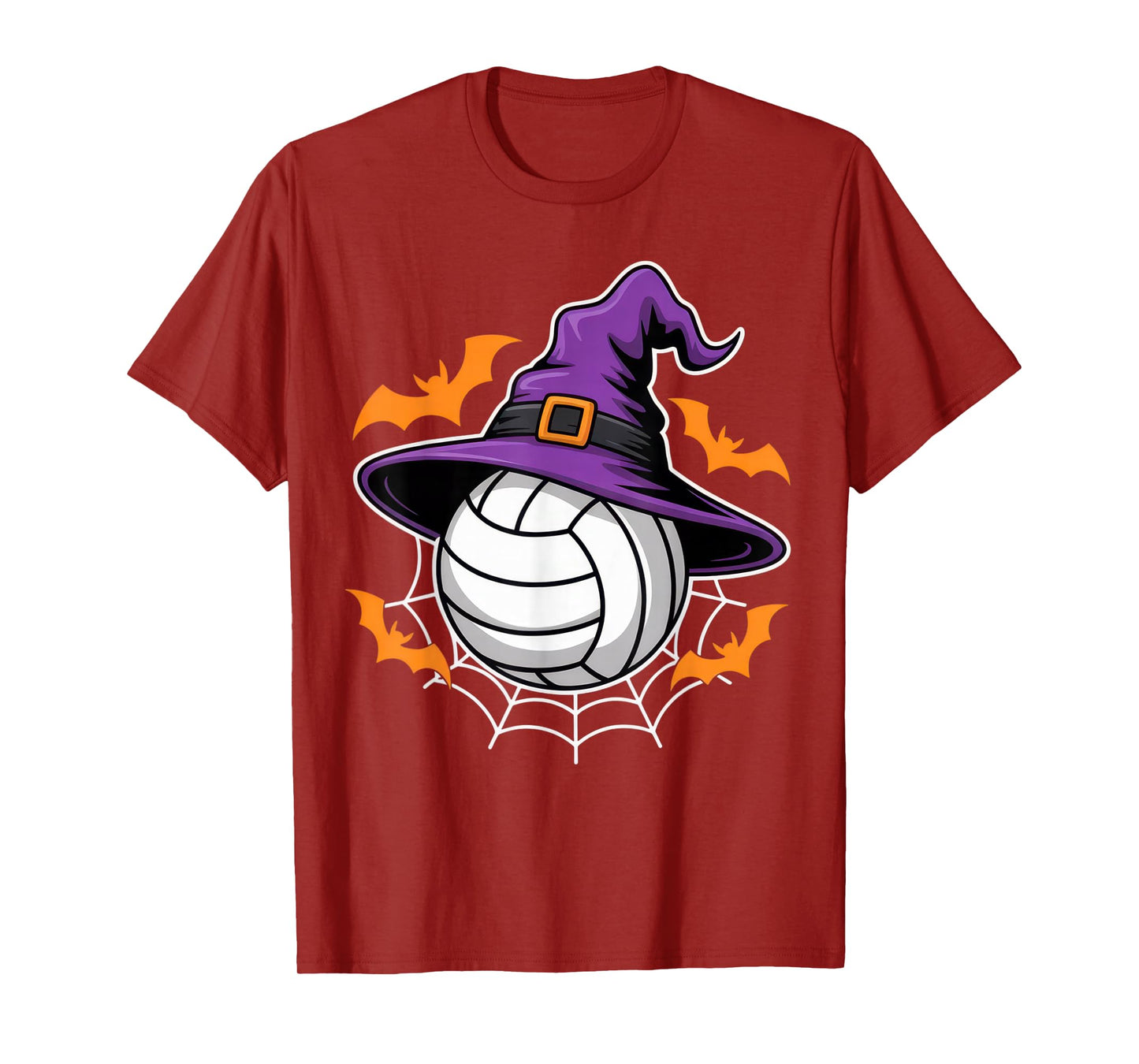 Volleyball Witch Hat Halloween Spooky Fun for Sports Lovers T-Shirt