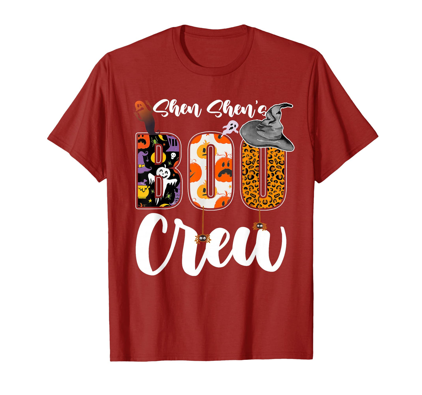 Shen Shen's Boo Crew Halloween Aunt Nephew Niece Matching T-Shirt