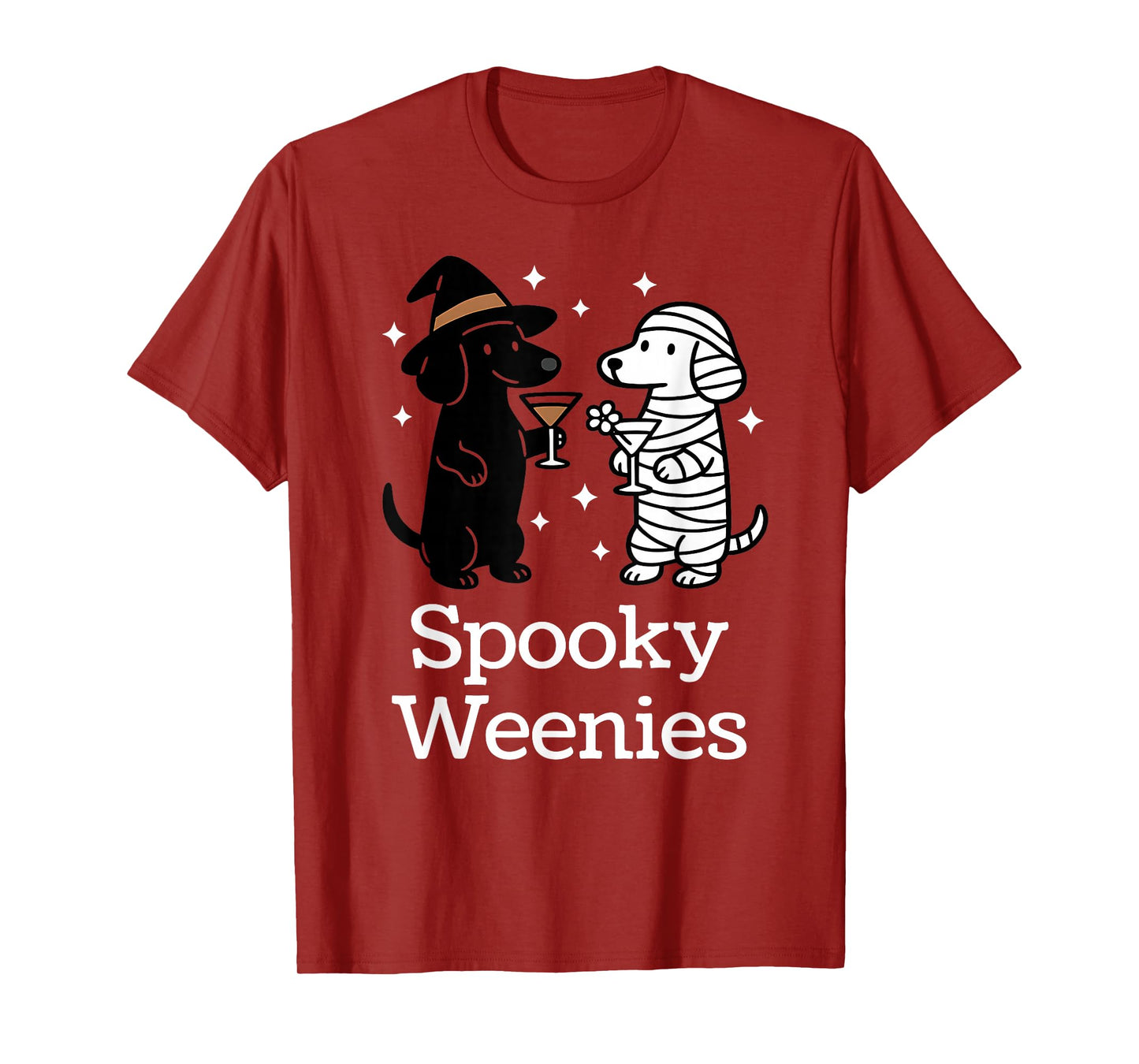 Spooky Weenies Dachshund Funny Halloween Dogs Costume Fun T-Shirt