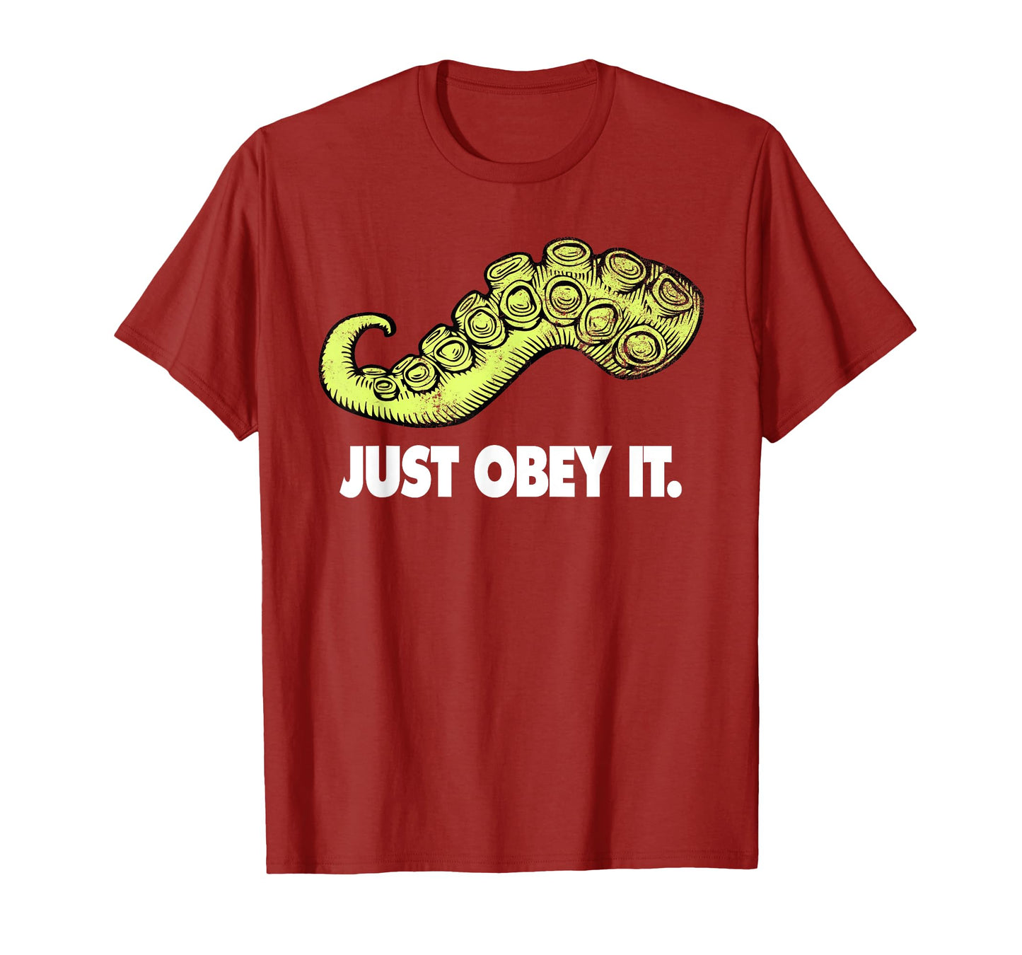 Cthulhu Just Obey It | Steampunk Kraken Tentacle T-Shirt