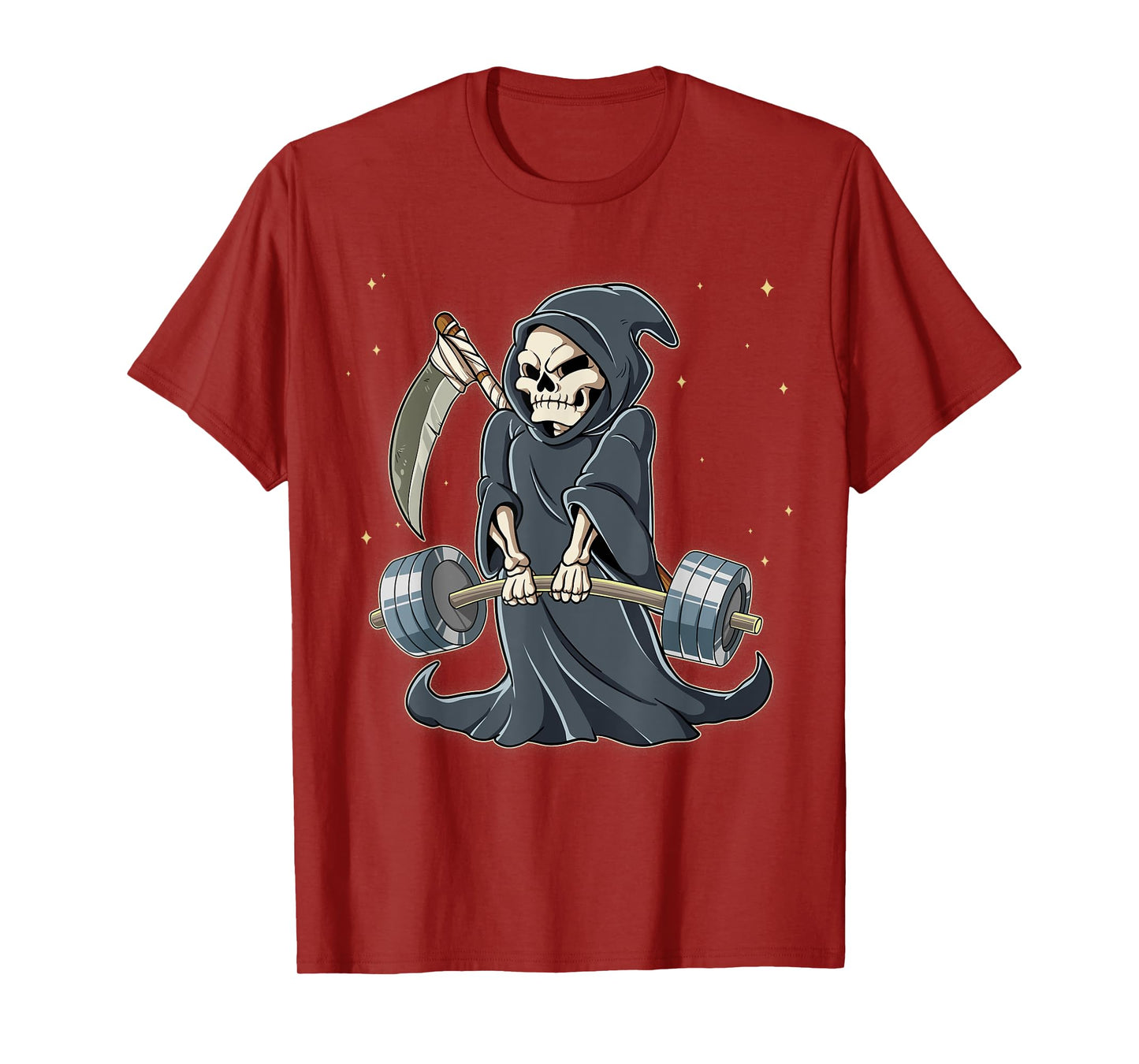 Grim Reaper Gym Weight Training Deadlift T-Shirt