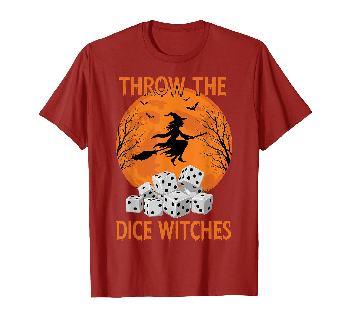 Halloween Bunco Throw The Dice Witches Bunco Dice Game Women T-Shirt