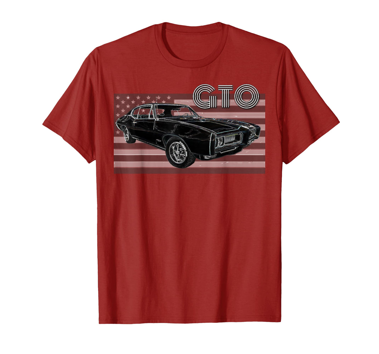 1968 1967 1965 GTO Classic Car Old School Muscle Car 64 70 T-Shirt