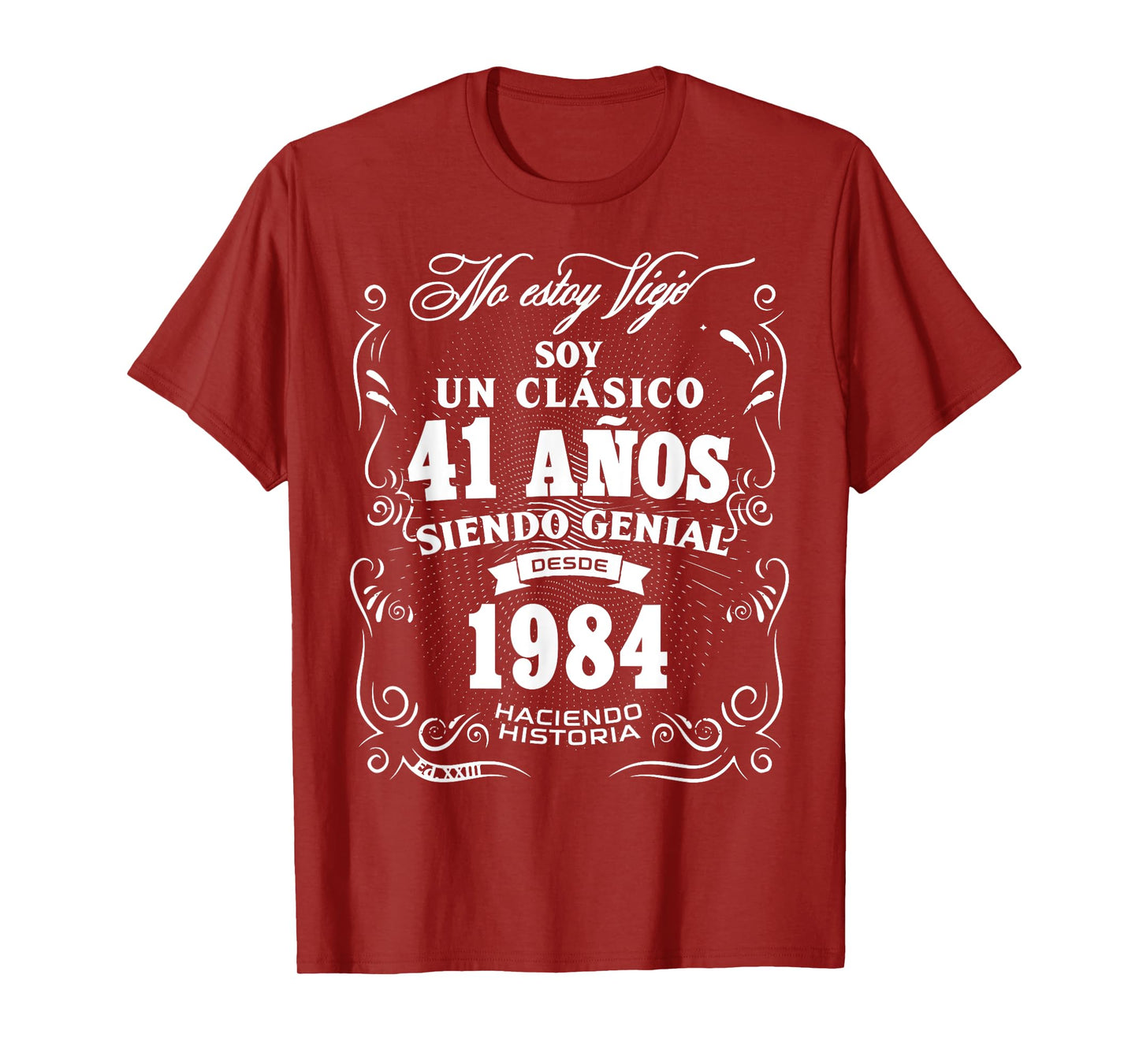 Vintage 41st Birthday Men Funny 1984 41 Birthday Spanish T-Shirt